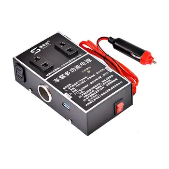 

Car Inverter Abs Integrated Protection 12V24V To 220V Universal Power Converter Multifunctional Car Socket Charger For Truck