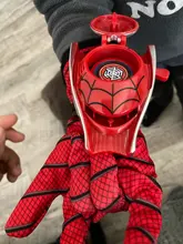 Nuevo Hombre Araña juguetes de plástico Cosplay guante de Spiderman juego de iniciador con la caja Original divertido juguetes para niños Año Nuevo cumpleaños Gi