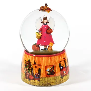 

Glass ball with snow harvest holiday, Snow Ball, snow globe