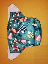 AIO Diaper ALVABABY Reusable Bamboo-Insert 4-Layer All-In-One 1pc Sewn-In Popular