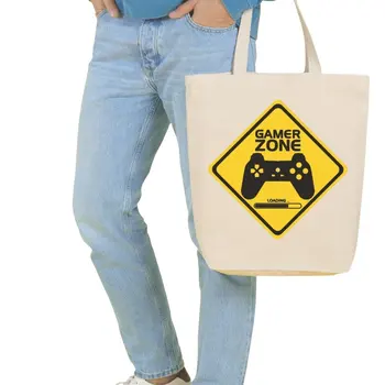 

Angemiel Bag Large Gamer Zone Shopping Beach Tote Bag