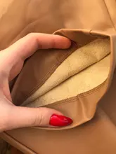 Pants Trousers Women Drawstring Female High-Waist WOTWOY Spliced Loose Autumn Straight