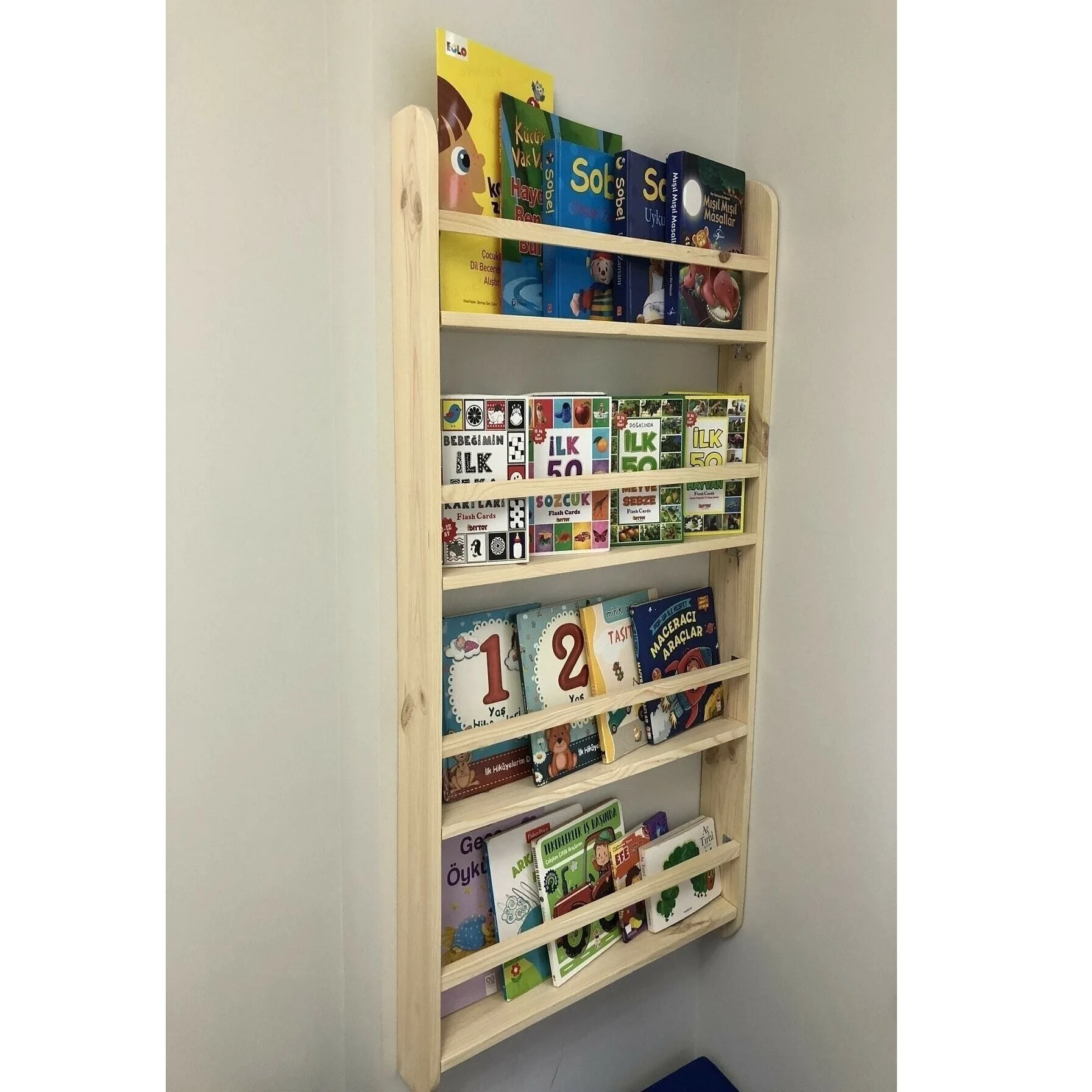 Children's Room Bookshelf Bookcases Montessori Wooden Large Size 100*50*9cm Library Raw Unvarnished Natural Quality Furniture Children's Room Bookshelf Bookcases Montessori Wooden Large Size 100*50*9cm Library Raw Unvarnished Natural Quality Furniture
