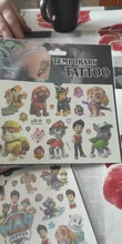 Pata de patrulla niños pegatinas tatuaje dibujos animados de moda lindo premio de Kindergarten pegatinas temprano pegatinas educativas regalo de cumpleaños
