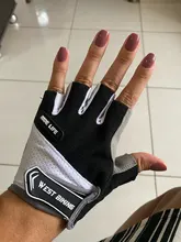WEST ciclismo verano guantes para ciclismo a prueba de golpes espesar de medio dedo guantes de ciclismo para senderismo deporte MTB de la bici de la motocicleta guantes