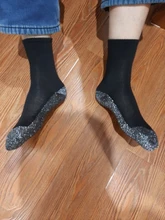 Calcetines térmicos de invierno de 35 grados, fibras aluminizadas, gruesos, únicos, cómodos, para mantener el pie caliente, 1 par