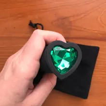 Juguetes sexuales de silicona con forma de corazón para hombres y mujeres, masajeador de próstata, tapón Anal, joya extraíble, decoración para pareja Gay