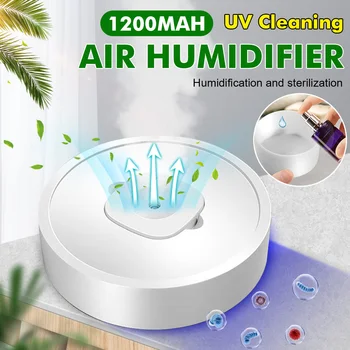 

USB Humidifier Disinfection UV Air Purifier Ultrasonic Cool Mist Aroma Air Oil Diffuser Portable Humidificador Home Appliances