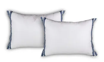 

Set 2 cases White FLECO cushion cover BLUE 70X50 Collection cashmere BLUE