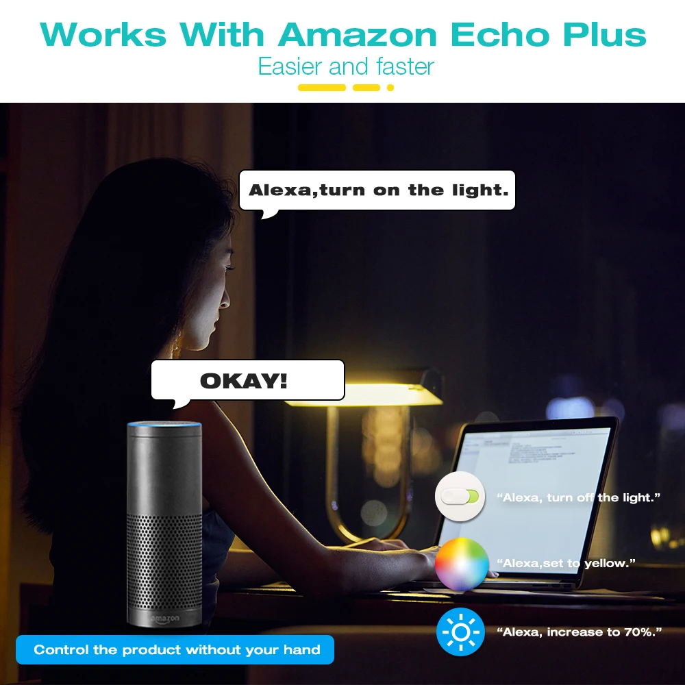 GLEDOPTO Zigbee3.0 RGBCCT Spotlight Bulb Pro GU10 5W Warm Cold White Color Changing LED Spot Light APP/Voice/Remote Control smart led light bulbs smart led lights