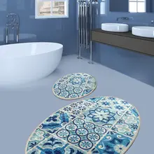 Коврики для ванной нескользящие Противоскользящие коврики Нескользящие противоскользящие керамические Djt 2'Li набор 60X100 см-50X60 см