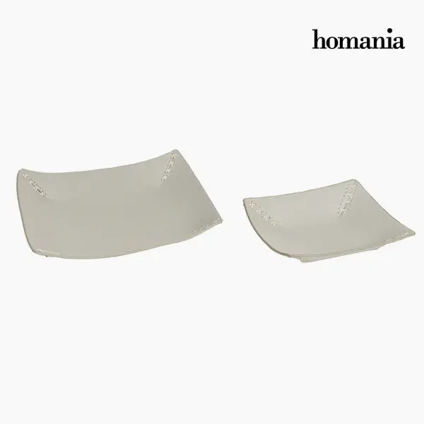 Аккуратный лоток с гравировкой серого цвета от Homania | Дом и сад