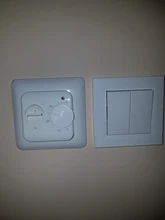 Termostato de pared eléctrico para calefacción de suelo, Manual, uso de Cable de suelo cálido, termostato de 220V, 16A, instrumento controlador de temperatura (1 Unidad)