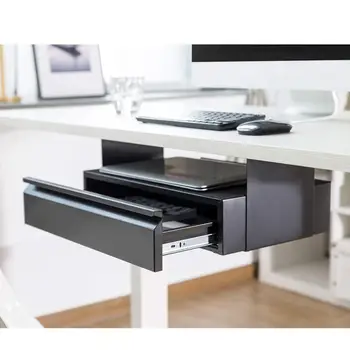 

Maclean Office Under Table Drawer Shelf Up to Max. 5kg Base Under Desk Holder Hanging Drawer Organiser
