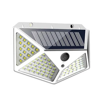 

100LED Solar Light Outdoor Wall Lamp Garden Light PIR Motion Sensor 3 Modes Solar Power Four-Sided Waterproof Yard Lights