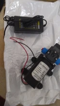 Mini bomba de agua de diafragma de 12V con interruptor automático, bomba de agua eléctrica de alta presión para lavado de coche, 60W, 5 litros por minuto, pulverizador automático de agua de 0.8Mpa