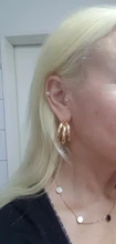 Vintage Earrings Wholesale Jewelry Cross-Twisted Stainless-Steel Statement Gold Women