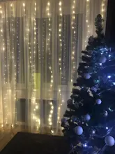 LED Garland Curtains Usb-Power-Fairy-Lights Christmas-Decoration Living-Control Remote