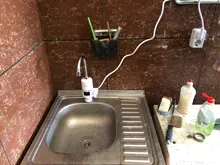 ATWFS-calentador de agua eléctrico sin depósito, calentador instantáneo de agua caliente para cocina, grifo de agua instantáneo Heater3000w