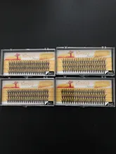 Kimcci-pestañas postizas con efecto 3D, extensiones de pestaña de visón, suaves y naturales, individuales, volumen ruso
