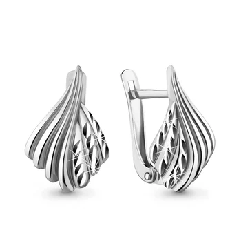 

Aquamarine earrings without inserts, 925 sterling silver