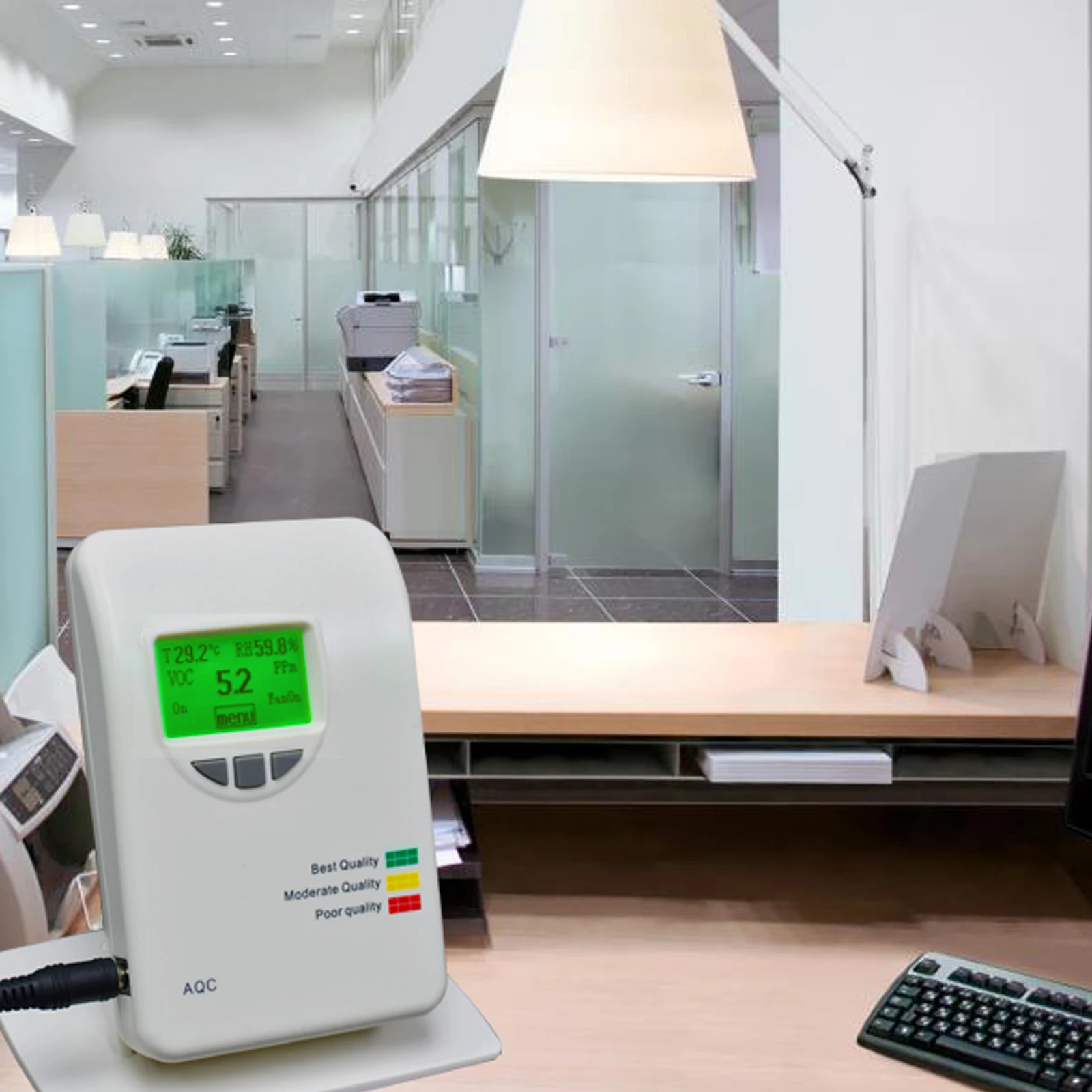 Измеритель Качества Воздуха VOC измеритель качества воздуха в помещении детектор монитор тестер 0~ 50ppm внутренний для домашнего типа комнатных офисов спальни воздуха загрязнители тестер