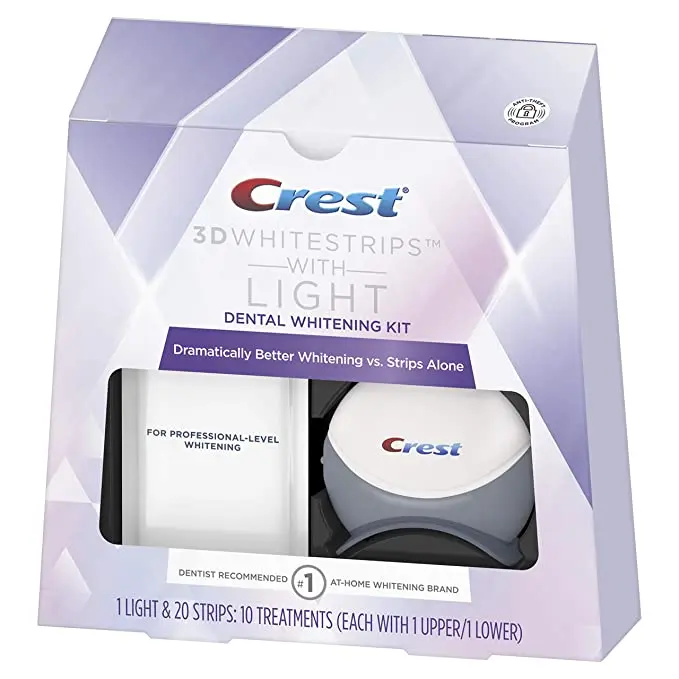 Набор для отбеливания зубов CREST 3D белый отбеливающий набор с сисветильник том