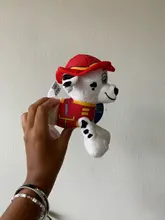 Figuras de acción de la patrulla canina para niños, juguete de peluche suave de 12 y 20cm con seguimiento de perros, modelo Apolo