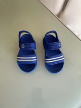 Zapatos de verano para niños y niñas, sandalias informales de Punta cerrada para playa y piscina, zapatillas planas sin cordones