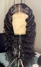 Lumiere-mechones de cabello humano mechones de cabello suelto de ondas profundas con cierre y 3/4 mechones 100% cabello humano para mujer negra, cabello Remy