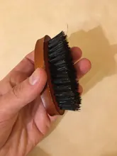 8cm jabalí Natural cepillo barba cerdas para hombres bambú masaje que funciona maravillas a peine de barba y bigote envío de la gota