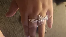 2020 Corazón en forma de anillos de cristal para la joyería de las mujeres plateado Zircon anillo de boda para mujeres bisutería Femme Anillos De Compromiso mujer nueva