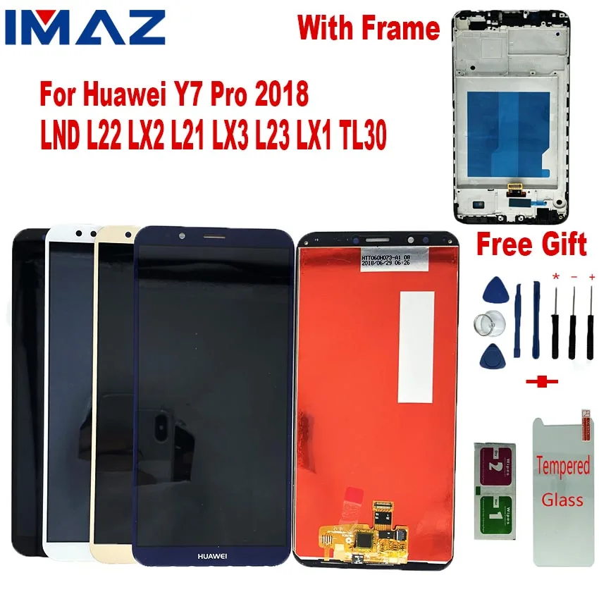 IMAZ 5 99 &quotдля Huawei Y7 Pro 2018 Nova 2 Lite ЖК-дисплей с рамкой для Prime LDN-LX1 LDN-LX2 L21/22 LCD | Мобильные