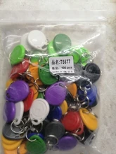 Lector de llaves y anillos de identificación, dispositivo de escritura regrabable EM4305 T5577 de 125khz, con etiqueta RFID, ficha de proximidad, duplicado, 50 unids/lote