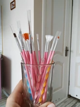 ROSALIND uña cepillo para todos cepillo para manicura de uñas de Gel polaco pintura pluma que puntea Gel barnices Kit de herramientas plumas de manicura