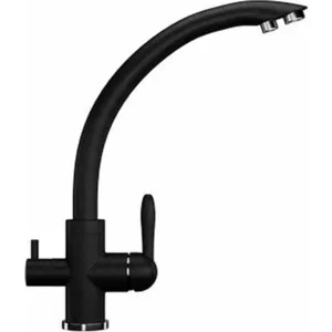 

Kitchen faucet with connection to the filter with drinking water ulgran u-017 Black (u-017-308)