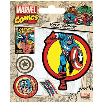 

Marvel Comics Vinyl stickers Sticker Pack Captain America (10)PYRAMID INTERNATIONAL3.17