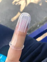 Caja de cepillo de dientes para el cuidado del bebé, cepillo transparente de goma, limpieza de dientes, silicona suave