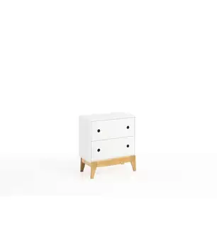 

Table 2 Drawers Nordic style white lacquered and oak.