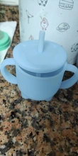 Fuente de alimentación de bebé, tazas para bebé, tazas para bebé, de silicona, a prueba de fugas