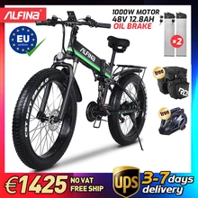(Akcje ue) FX-01 ALFINA 1000W 12.8AH górski rower elektryczny SnowBike MTB 45 KM/h 26 Cal opony wodoodporne i składane Ebike