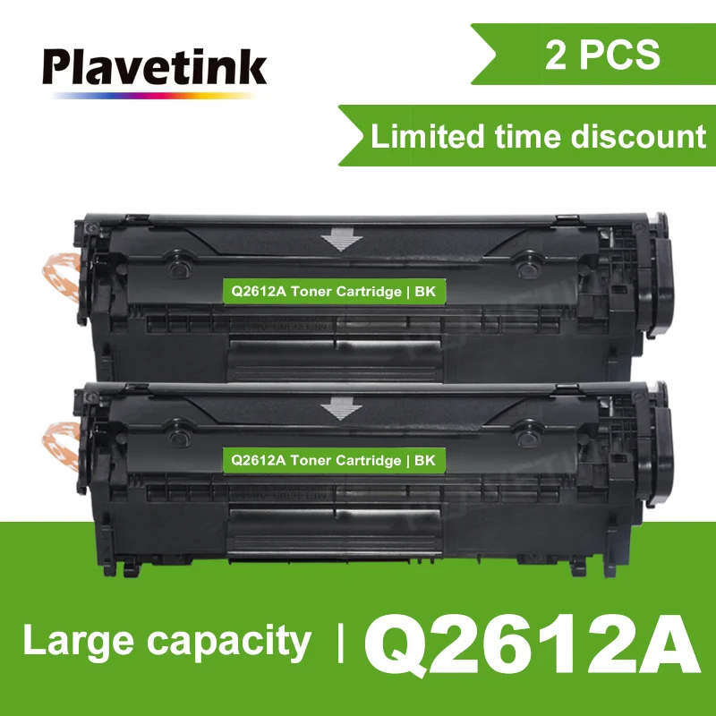 Картридж с тонером Plavetink для принтеров HP Q2612A 2612A 12a 2612 LJ 1010 1012 1015 1018 1020 1022 3010 3015 3020 3030