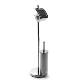

Toilet Paper Holder with Brush Stand Steel (20,5 x 78 x 20,5 cm)