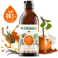 Гель для душа Synergetic «Карамельное яблоко и ваниль», 380мл Гель для душа Synergetic «Карамельное яблоко и ваниль», 380мл