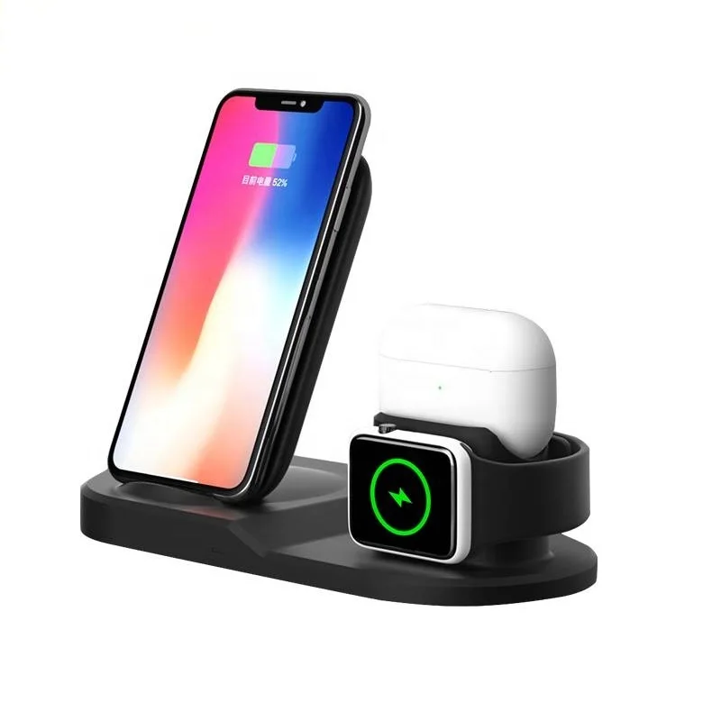 

3 in 1 Phone Chargers 10W Qi Fast Charger Wireless Phone Charger Fast Charging For iPhone 13 For Airpods For Apple Watch
