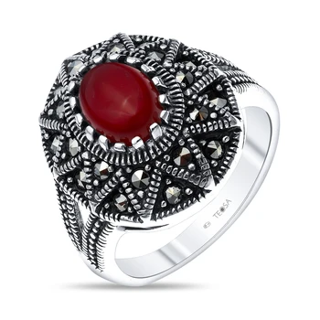 

Silver ring with carnelian Sint.