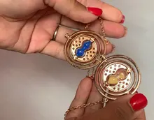 Harry potter-colgantes de cristal de arena de Harry potter, modelo de película de HP, Hermione, regalo de decoración para niños