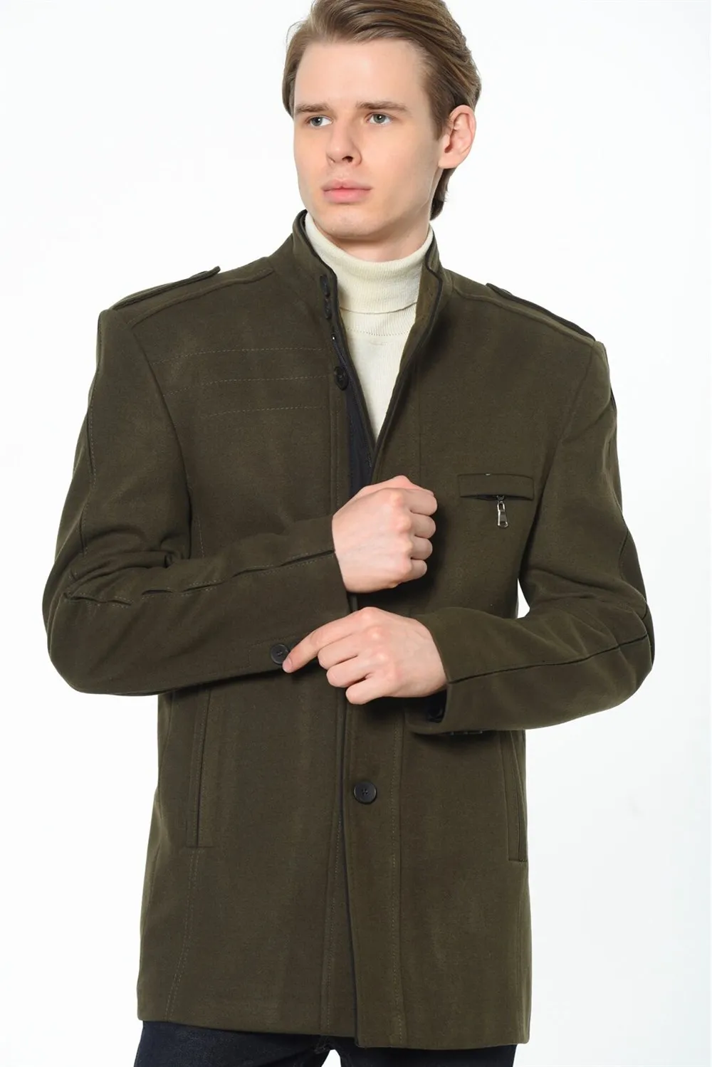 PLT8358 DEWBERRY пальто хаки|Пальто| |