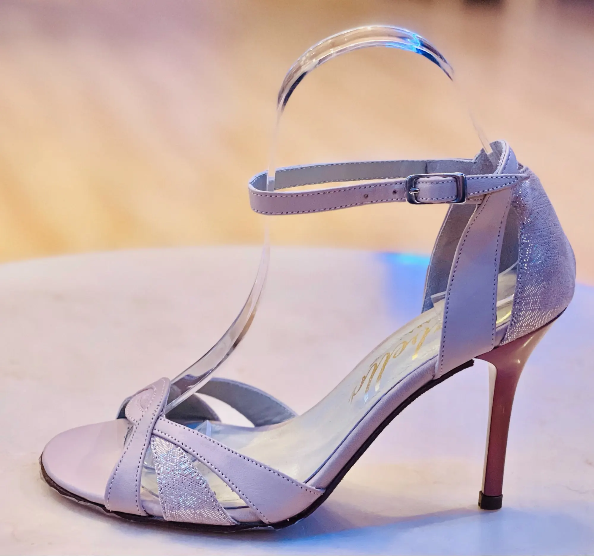 4PCS Women Clear Acrylic Plastic Sandal Lady Shoes Display Stand Insert HolderJK 