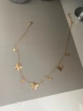 Gargantilla de mariposa de LATS para mujer, Collar llamativo con cadena de color dorado, mejores joyas brillantes para fiesta, novedad de 2020